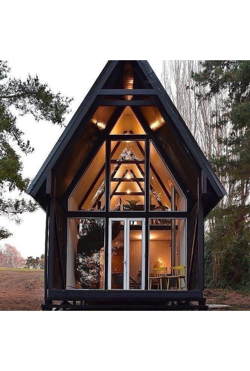 Siyah Çelik 2 katlı lüx Tiny House