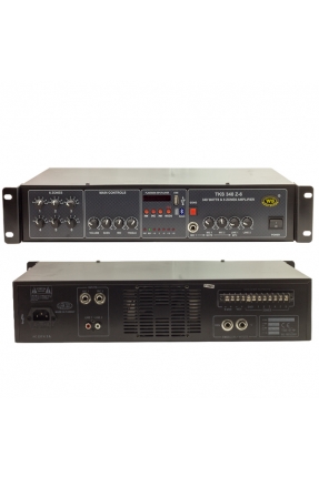 WESTSOUND TKS-340 Z-6 340 W 100/70/4-16 OHM USB/BT/UK 6 BÖL TRAFOLU MİXER ANFİ