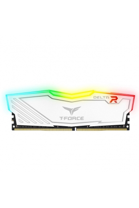 16 GB DDR4 3200 Mhz T-FORCE DELTA RGB WHITE 16GBx1  TF4D416G3200HC16F01