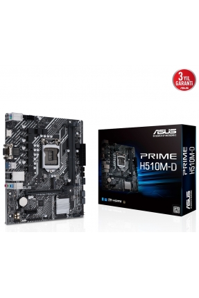 ASUS PRIME H510M-D 3200(OC) DDR4 mATX 1200p