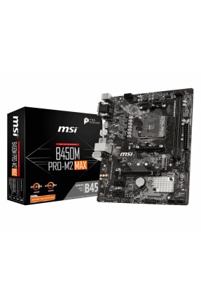 MSI B450M PRO-M2 MAX DDR4 VGA DVI-D HDMI mATX