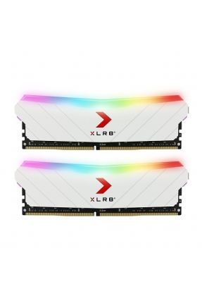PNY XLR8 Gaming EPIC-X RGB White 16GB (2x8GB) 3200MHz CL16 DDR4 Gaming Ram (MD16GK2D4320016XWRGB)